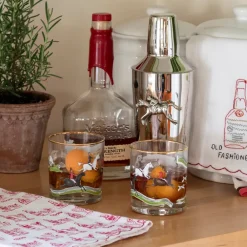 Pomegranate Inc Hunt Scene Bourbon Glass | Set of 4 Discount