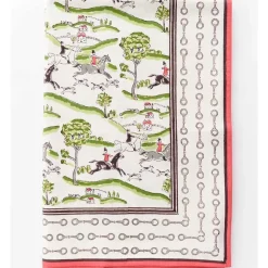 Pomegranate Inc Hunt Scene Tablecloth New