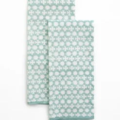 Pomegranate Inc India Hicks Cuban Cross Palladian Blue Tea Towels Sale