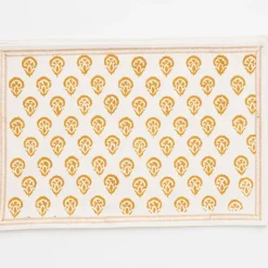 Pomegranate Inc India Hicks Home Carnation Golden Placemat | Set of 4 New