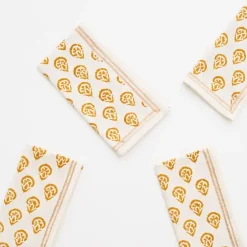 Pomegranate Inc India Hicks Home Carnation Golden Napkin | Set of 4 Hot