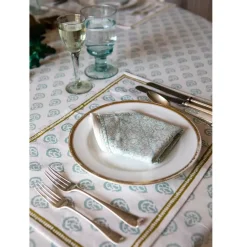 Pomegranate Inc India Hicks Home Carnation Seafoam Napkin | Set of 4 Online