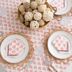 Pomegranate Inc India Hicks Home Carnation Blush Tablecloth Best