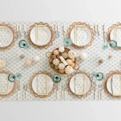 Pomegranate Inc India Hicks Home Carnation Seafoam Tablecloth Sale