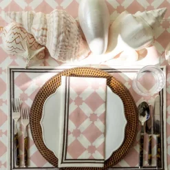 Pomegranate Inc India Hicks Home Latticework Blush Napkin | Set of 4 Best