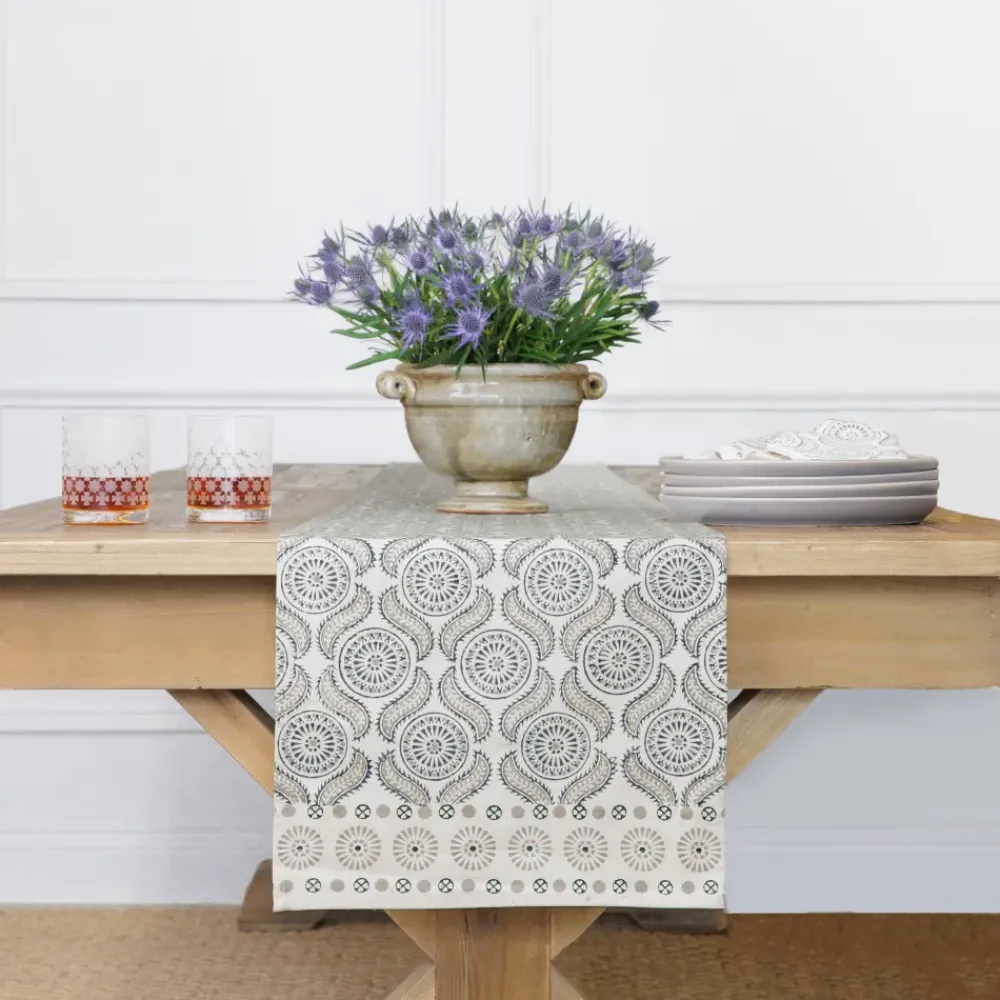 Pomegranate Inc India Hicks Home Medals & Mustaches Table Runner Outlet