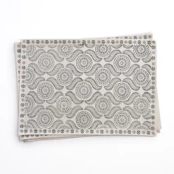 Pomegranate Inc India Hicks Home Medals & Mustaches Placemats | Set of 4 New