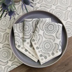 Pomegranate Inc India Hicks Home Medals & Mustaches Napkins | Set of 4