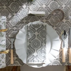 Pomegranate Inc India Hicks Home Medals & Mustaches Napkins | Set of 4