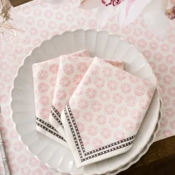 Pomegranate Inc India Hicks Home Mini Sea Biscuit Blush Napkins