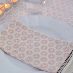 Pomegranate Inc India Hicks Home Mini Sea Biscuit Blush Napkins