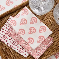 Pomegranate Inc India Hicks Home Multi Blush Cocktail Napkin | Set of 6 Best