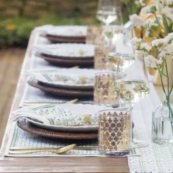 Pomegranate Inc India Hicks Home Palm Avenue Hunter Green Placemat | Set of 4 Best