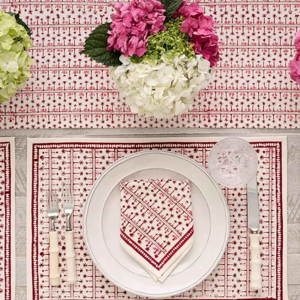 Pomegranate Inc India Hicks Home Palm Avenue Blush Placemat | Set of 4 Discount