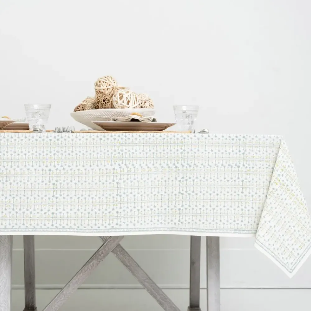 Pomegranate Inc India Hicks Home Palm Avenue Seafoam Tablecloth Outlet