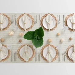 Pomegranate Inc India Hicks Home Palm Avenue Seafoam Tablecloth Outlet