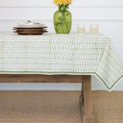 Pomegranate Inc India Hicks Home Palm Avenue Hunter Green Tablecloth Outlet