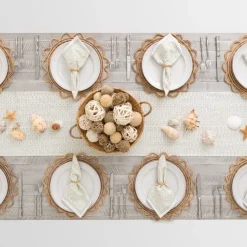 Pomegranate Inc India Hicks Home Palm Avenue Seafoam Table Runner Sale