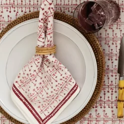 Pomegranate Inc India Hicks Home Palm Avenue Blush Napkin | Set of 4 Clearance