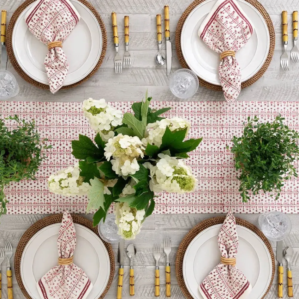 Pomegranate Inc India Hicks Home Palm Avenue Blush Table Runner Outlet