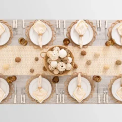 Pomegranate Inc India Hicks Home Palm Avenue Golden Table Runner Outlet