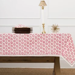 Pomegranate Inc India Hicks Home Sea Biscuit Red Tablecloth