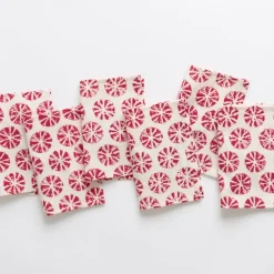 Pomegranate Inc India Hicks Home Sea Biscuit Red Cocktail Napkins Best