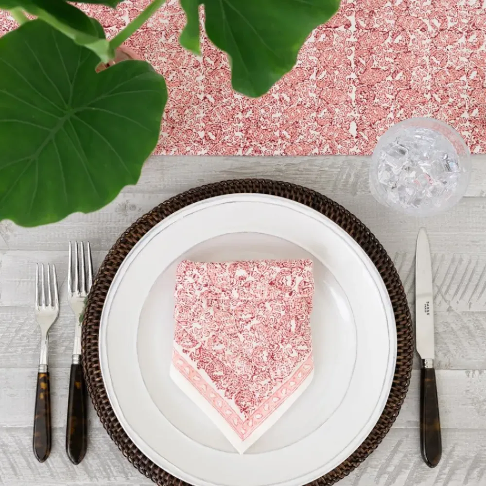 Pomegranate Inc India Hicks Home Seashell Blush Napkin | Set of 4 Hot