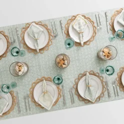 Pomegranate Inc India Hicks Home Seashell Seafoam Tablecloth Clearance