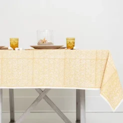 Pomegranate Inc India Hicks Home Seashell Golden Tablecloth