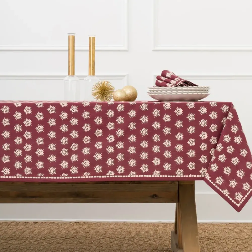Pomegranate Inc India Hicks Home Sparks Oxblood Tablecloth Online