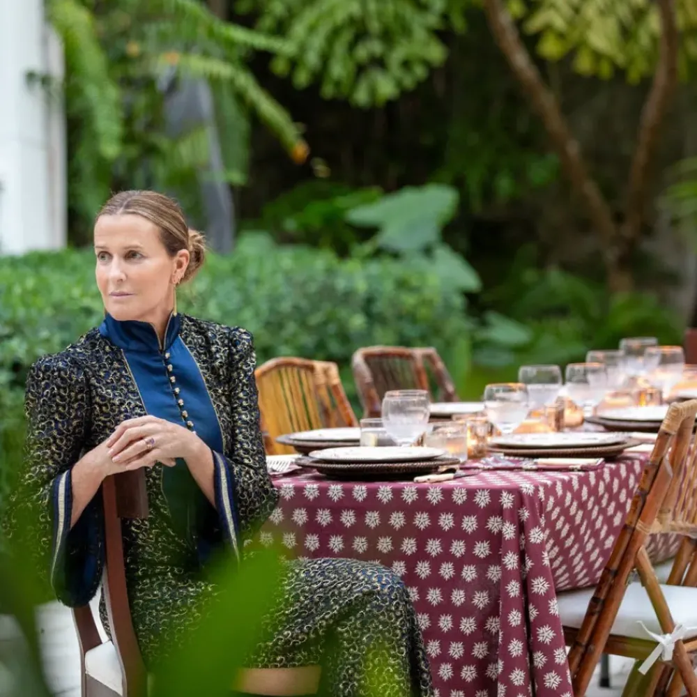 Pomegranate Inc India Hicks Home Sparks Oxblood Tablecloth Online