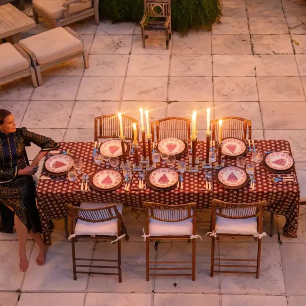 Pomegranate Inc India Hicks Home Sparks Oxblood Tablecloth Online