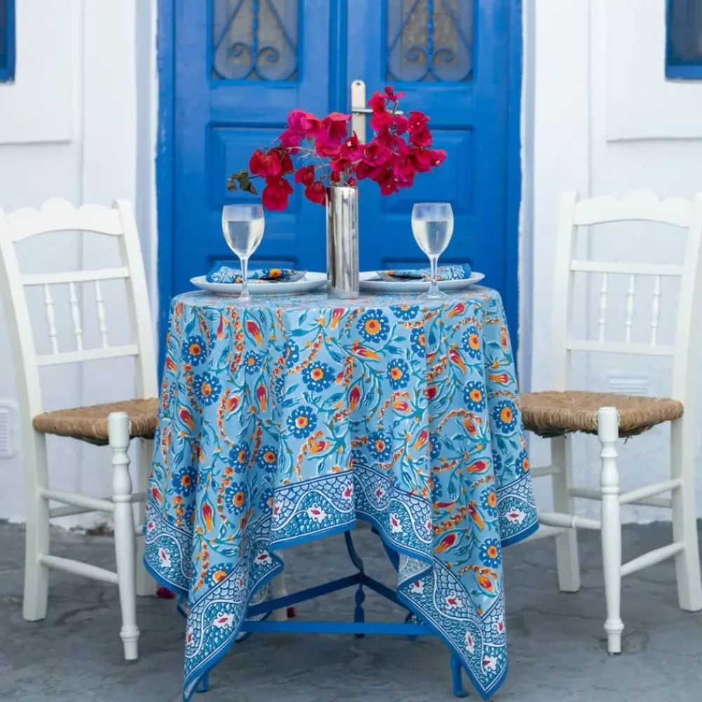 Pomegranate Inc Iznik Blue Tablecloth