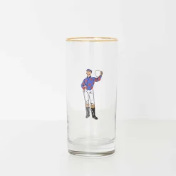 Pomegranate Inc Jockeys Drinking Glasses Mixed Set of 4 Best