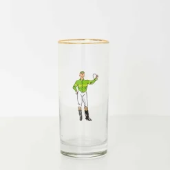 Pomegranate Inc Jockeys Drinking Glasses Mixed Set of 4 Best