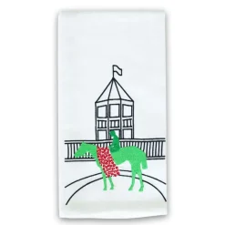 Pomegranate Inc Kentucky Derby Winner's Circle Embroidered Tea Towels