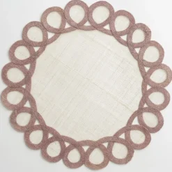 Pomegranate Inc Lavender Woven Doodles Placemat | Set of 4 Online