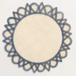 Pomegranate Inc Light blue natural fiber placemats | Set 4 Outlet