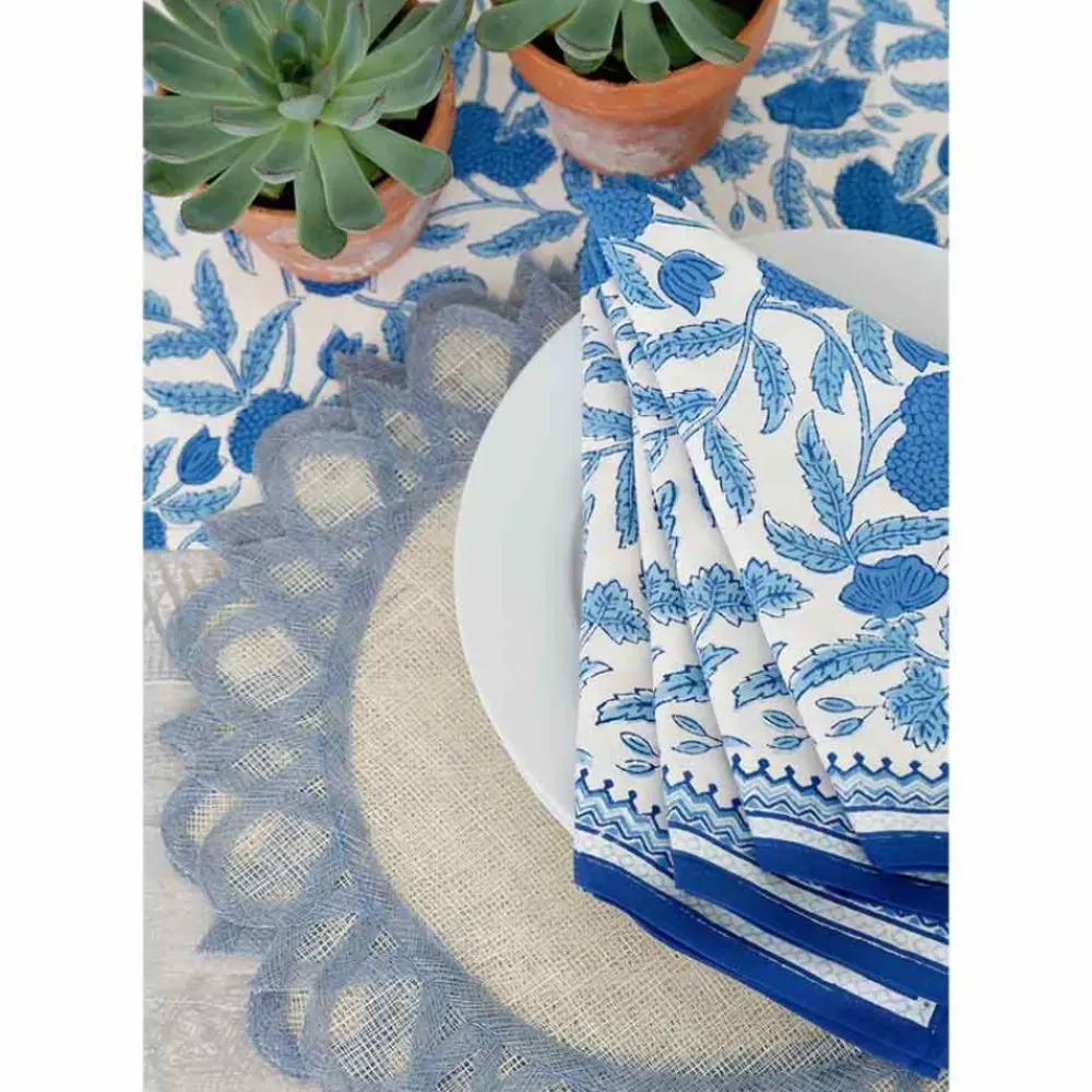 Pomegranate Inc Light blue natural fiber placemats | Set 4 Outlet