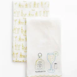 Pomegranate Inc Margarita Linen Tea Towels Hot