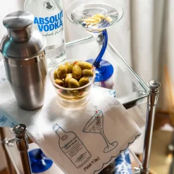 Pomegranate Inc Martini Linen Tea Towels Outlet