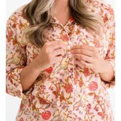 Pomegranate Inc Mila Floral Blush Pajama Top Sale