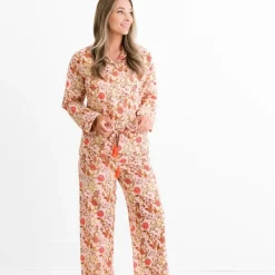 Pomegranate Inc Mila Floral Blush Pajama Top Sale