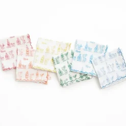 Pomegranate Inc Mixed Drink Printed Linen Cocktail Napkins | Set of 6 Hot
