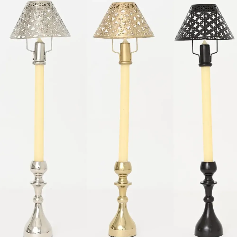 Pomegranate Inc Modern Candlestick and Cutwork Shade | Set of 2 Discount
