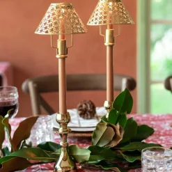 Pomegranate Inc Modern Candlestick and Cutwork Shade | Set of 2 Discount
