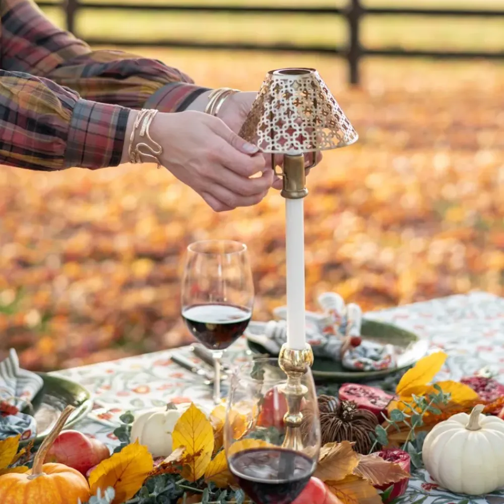 Pomegranate Inc Modern Candlestick and Cutwork Shade | Set of 2 Discount