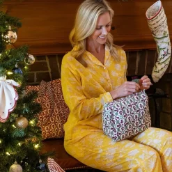 Pomegranate Inc Morning Meadow Yellow Pajama Set Sale