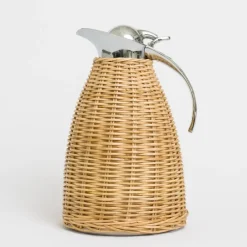 Pomegranate Inc Natural Wicker Thermos Clearance
